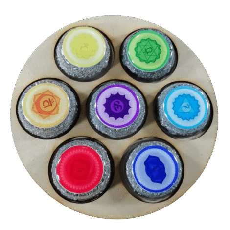 Set completo para alinear chakras con simbologia +porta set